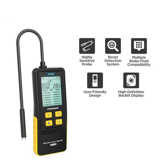 Advanced Brake Fluid Tester with Multi-Mode Detection and LED Display