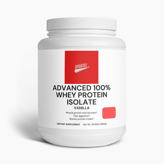 Advanced 100% Whey Protein Isolate (Vanilla).