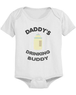 Daddy's Drinking Buddy Cute Baby Bodysuit -