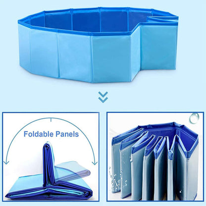 SHOPP.us Foldable Pet Bath Outdoor Portable Swimming Pool for Pets and Kids - Premium Pets from SHOPP.us- Just $22.99! Shop now at SHOPP.us
