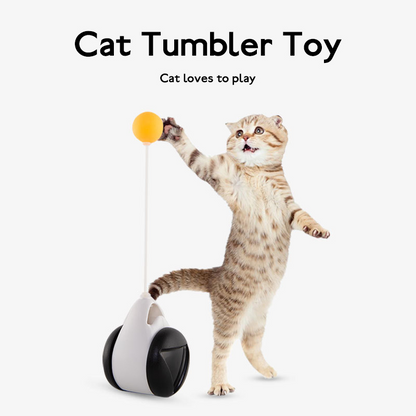 SHOPP.us Tumbler Balanced Wheel Swinging Ball Cat Toy - Premium Pets from SHOPP.us- Just $18.99! Shop now at SHOPP.us
