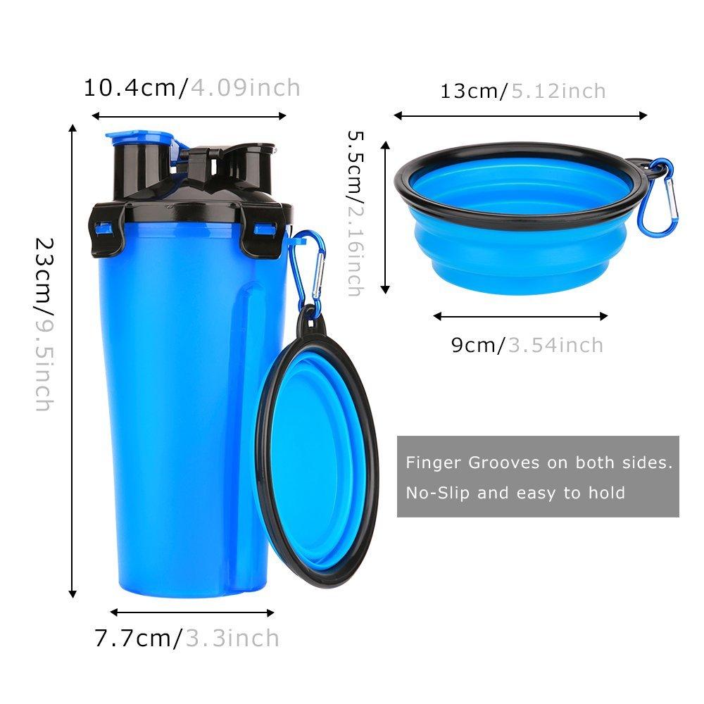 SHOPP.us 2 in 1 Dog Drinking Water Bottle with Bowls - Premium Pets from SHOPP.us- Just $25.99! Shop now at SHOPP.us
